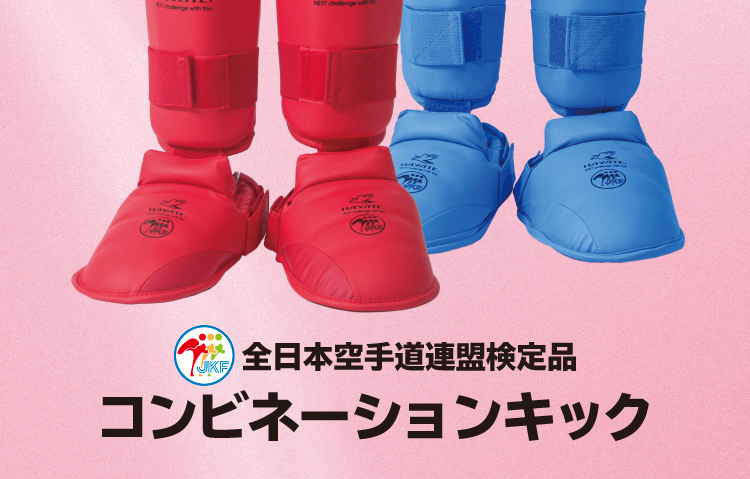 空手コンビネーションミット 赤・青セット】ミツボシ 空手 コンビネーションキック 両足分